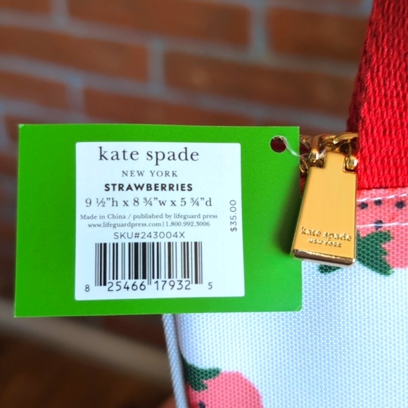 ♠️ Kate Spade Insulated Lunch Bag & Insulated Tumbler Set with Strawberr… - Picture 10 of 10